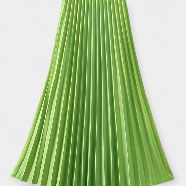 Odette | Satin Pleated Skirt