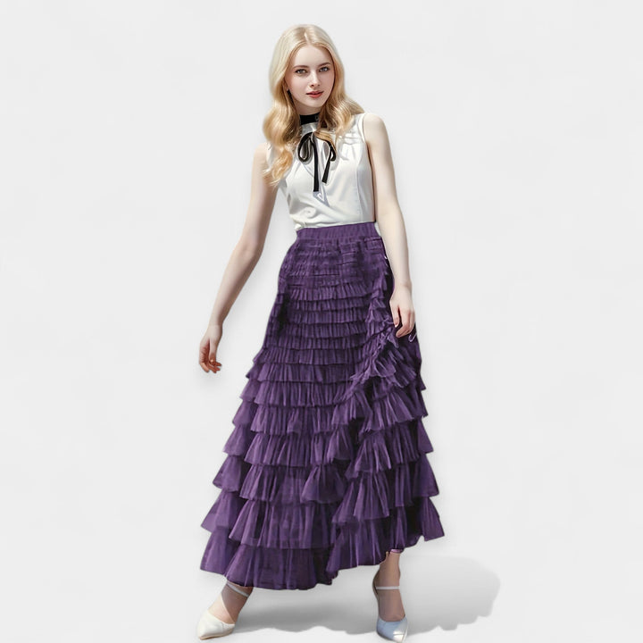 Aurelia | Elegant Skirt with Decorative Tulle Detail