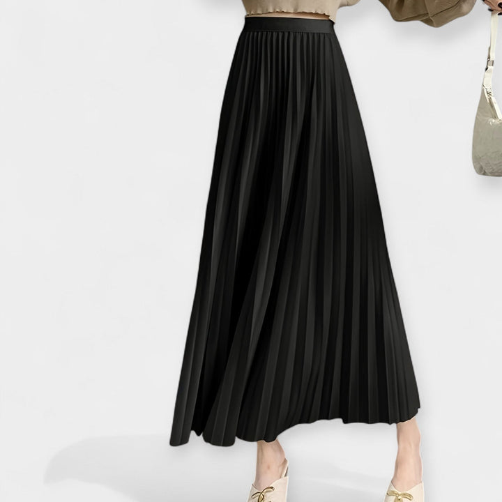 Odette | Satin Pleated Skirt