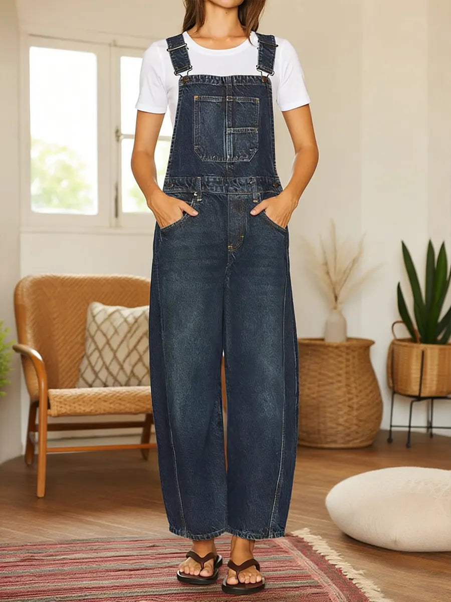 Nora | Denim Overalls for Gardening with Pockets