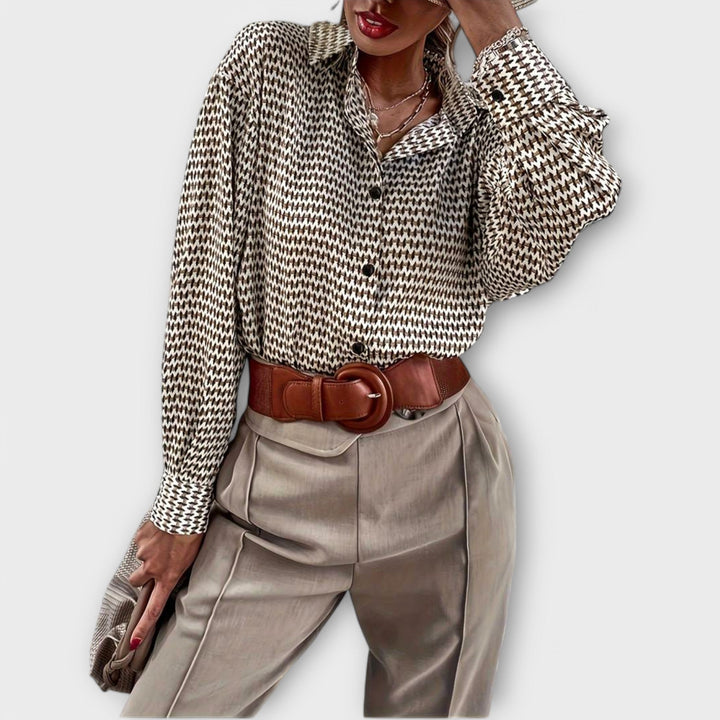 Ashley - Vintage Style Long Sleeve Blouse