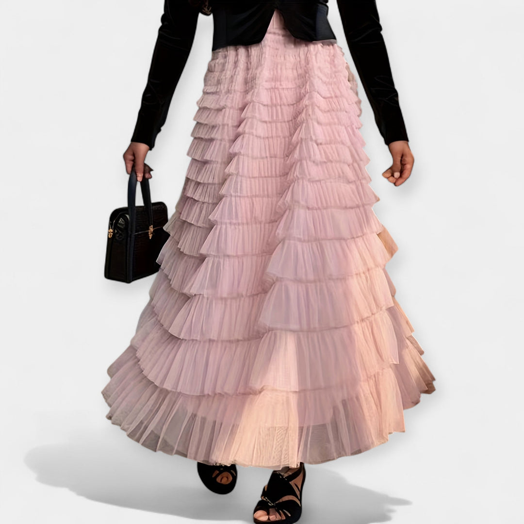 Aurelia | Elegant Skirt with Decorative Tulle Detail