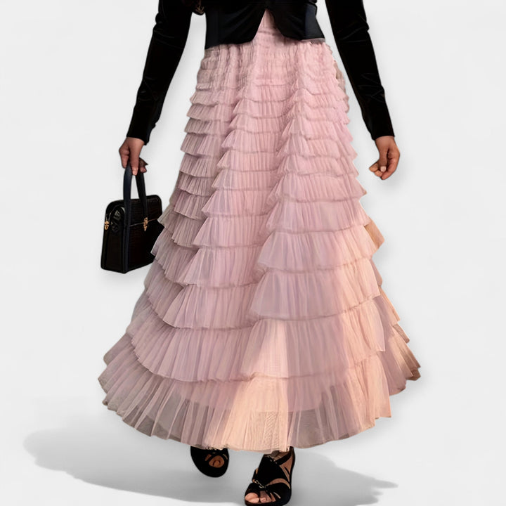 Aurelia | Elegant Skirt with Decorative Tulle Detail