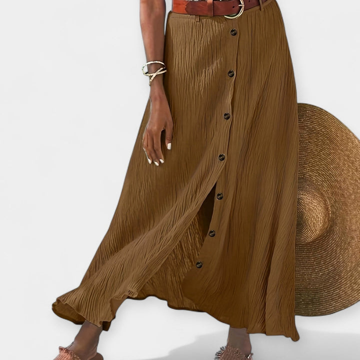 Roxanne | Semi-Transparent Skirt with Opening