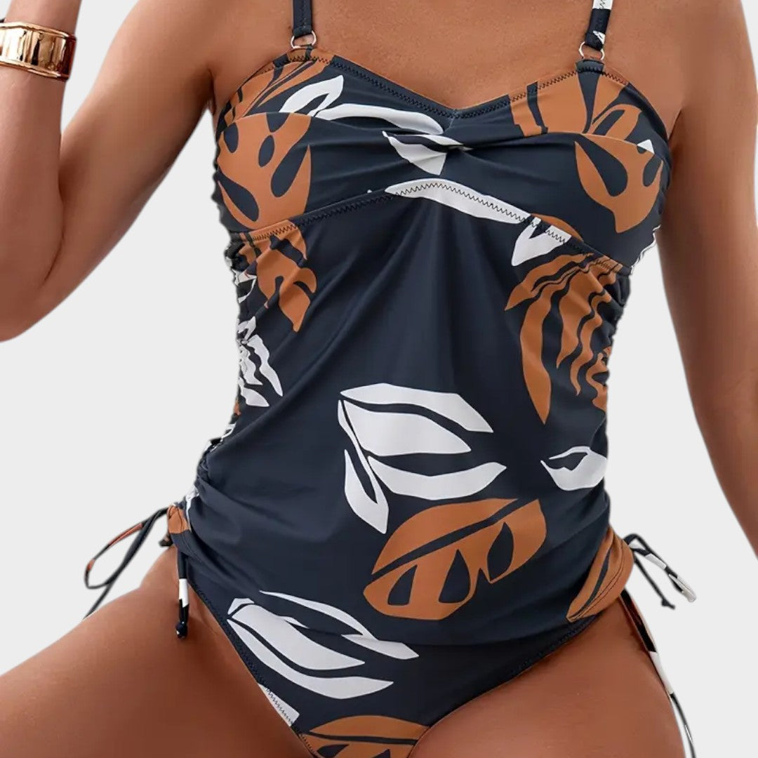 Carmen | Tropical Leaf Print Bikini
