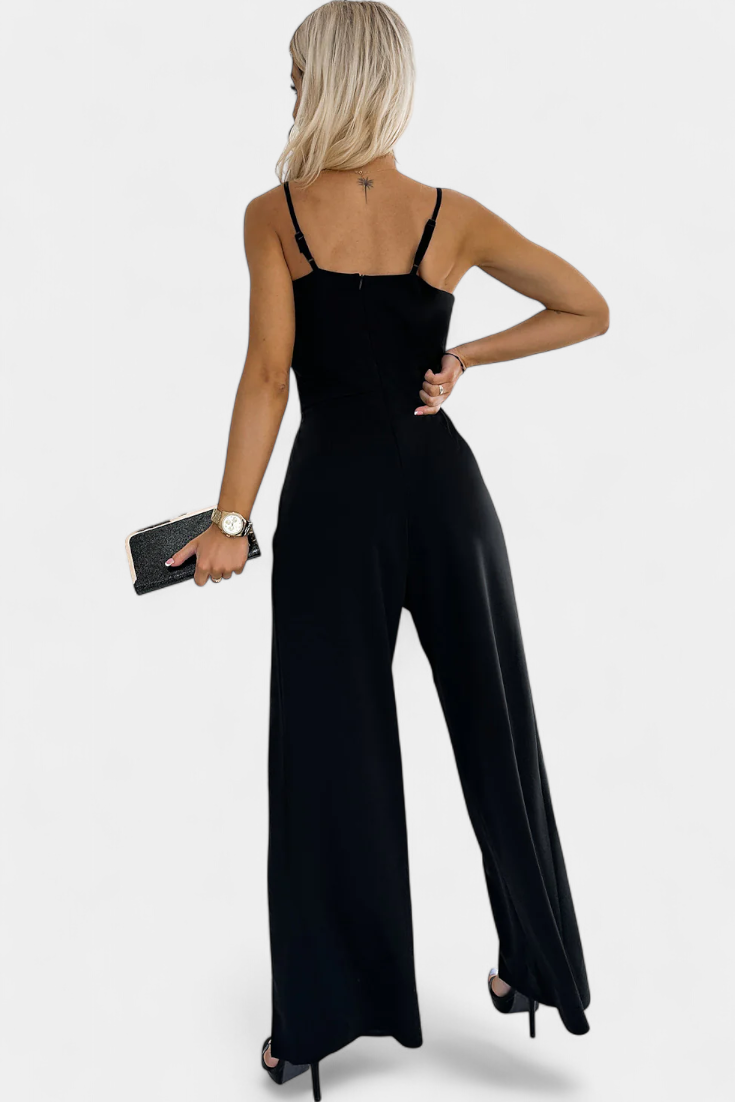 Prescillia | Jumpsuit with Spaghetti Straps and Leg Opening