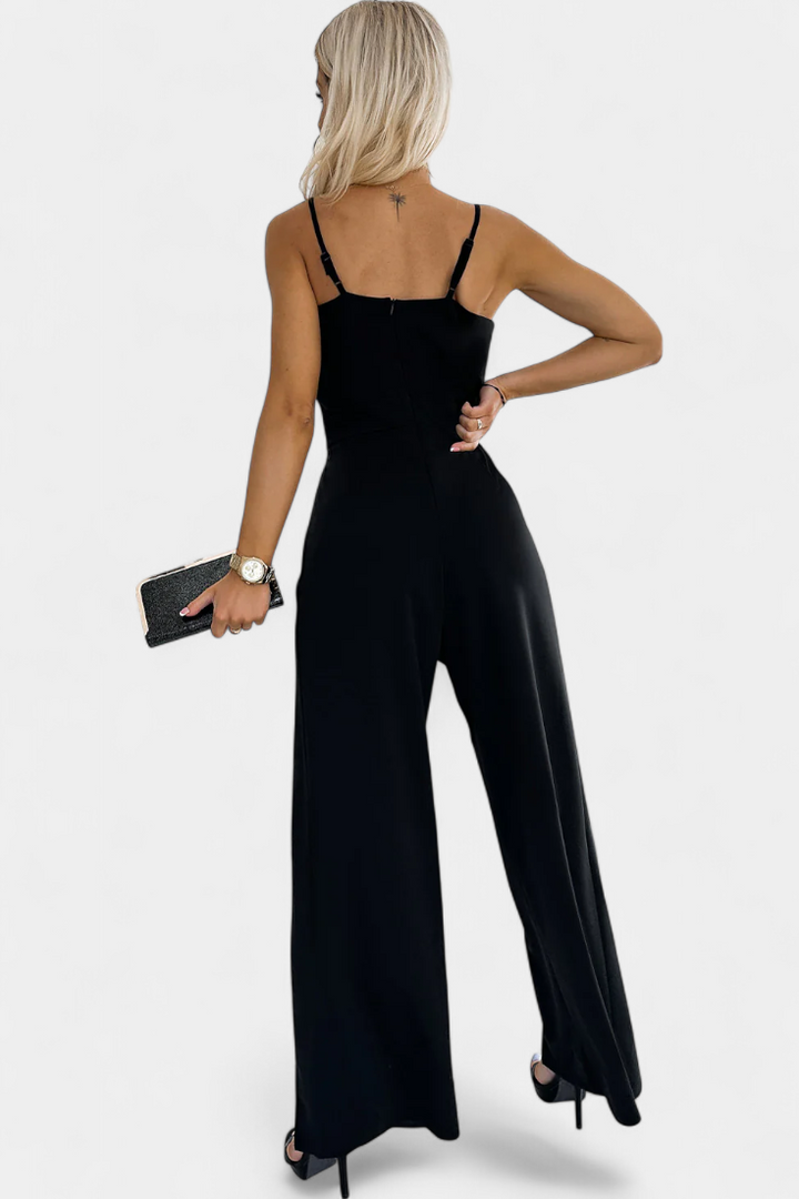 Prescillia | Jumpsuit with Spaghetti Straps and Leg Opening