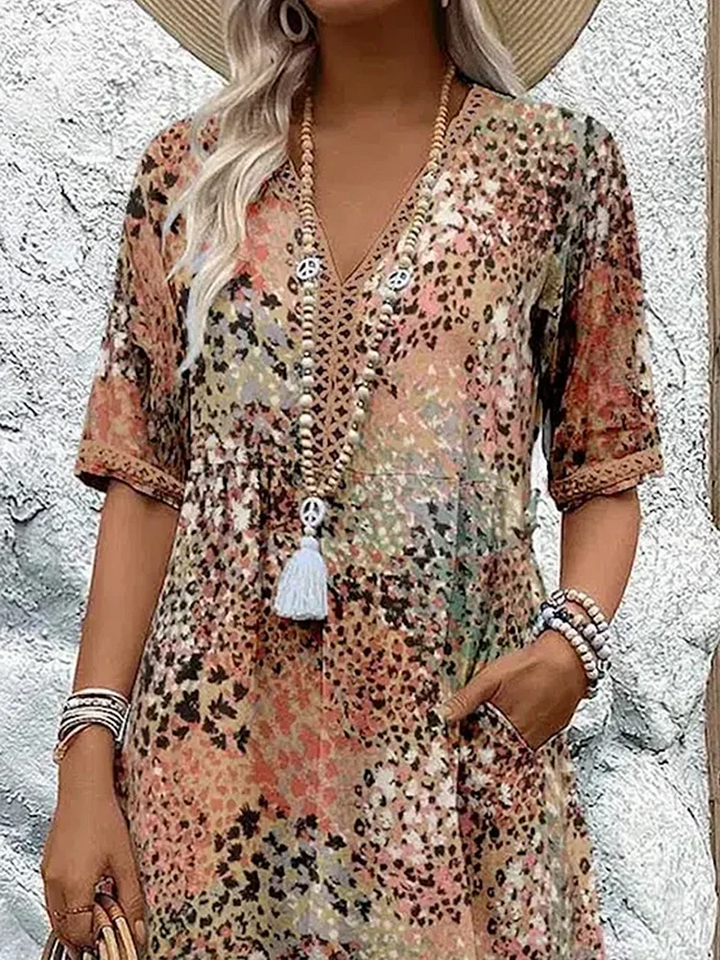 Kirsten | Vibrant Floral Wrap Midi Dress