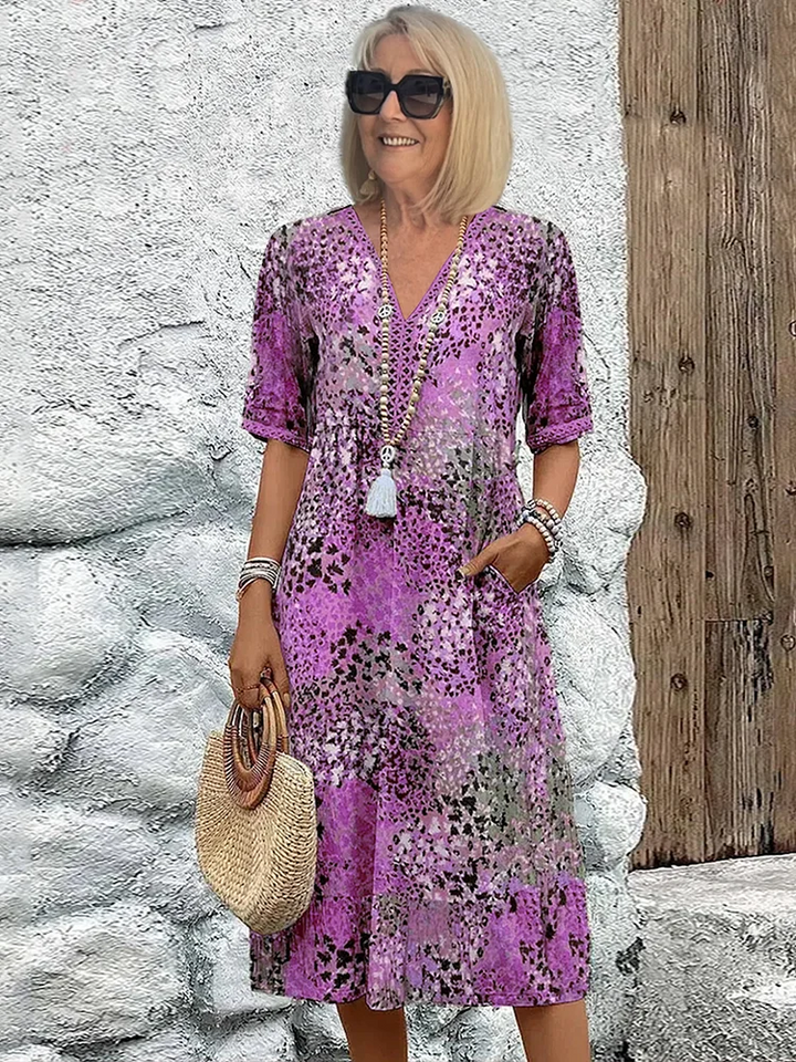 Kirsten | Vibrant Floral Wrap Midi Dress