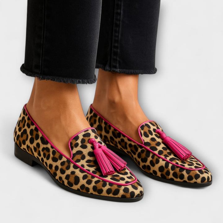 Lana | Printed Sneakers with Decorative Tassels