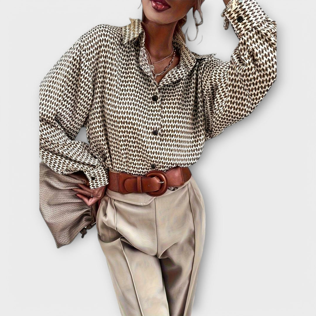 Ashley - Vintage Style Long Sleeve Blouse