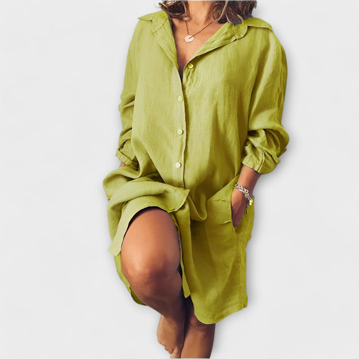 Clara | Summer Linen Blouse