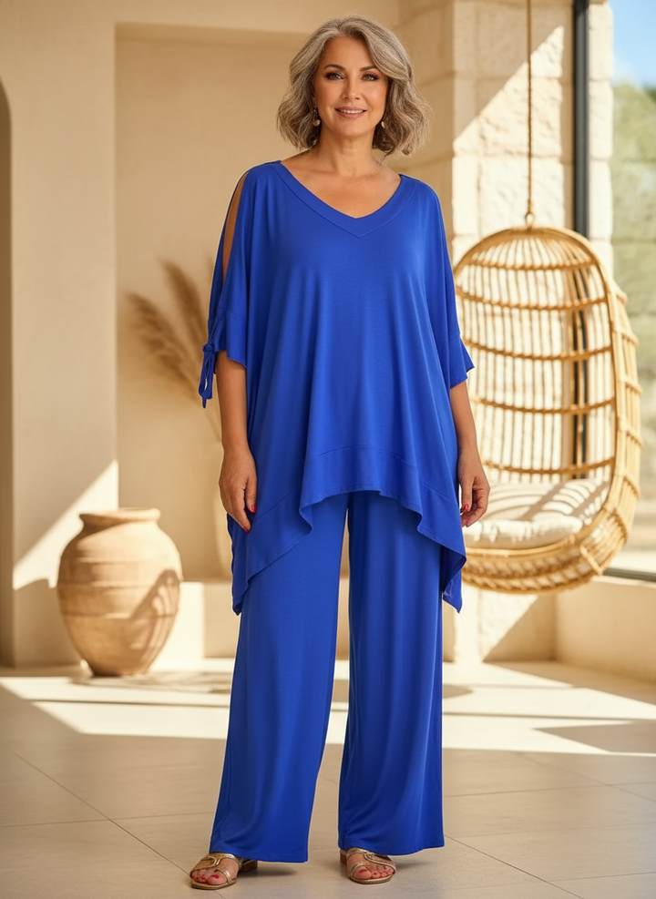 Ursula | Open Shoulder Tunic and Pants Set
