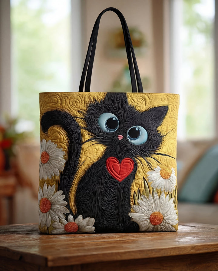Black Cat & Daisies | Sweet Charm