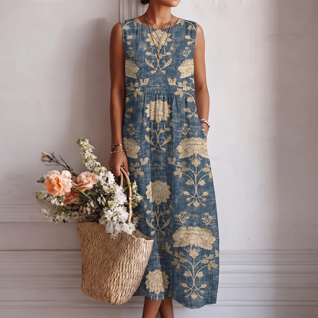 Robyn | Classic Floral Midi Dress