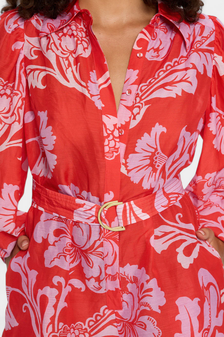 Suzanne | Mono Floral with Florentine Belt