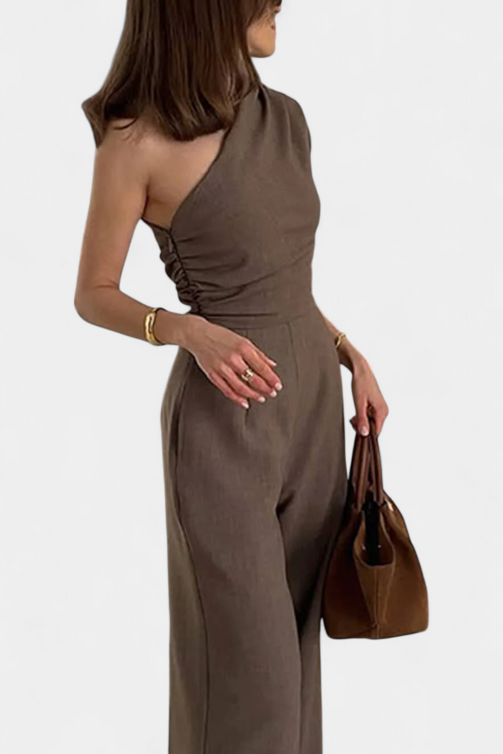 Elegant | Magnolia One-Shoulder Dress with Ruching