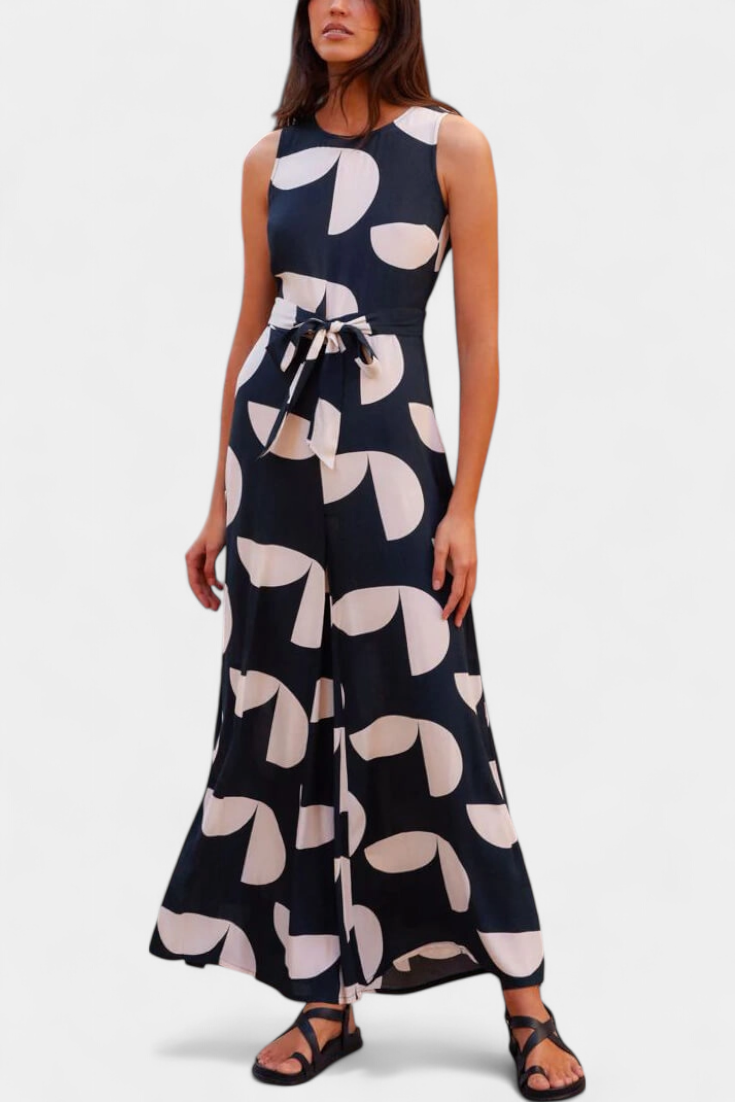 Brooke | Mono Jumpsuit with Fitted Waist and Wide Leg