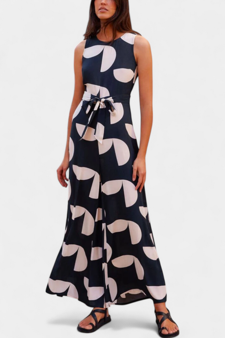 Brooke | Mono Jumpsuit with Fitted Waist and Wide Leg