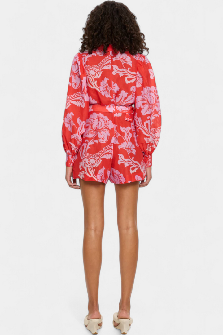 Suzanne | Mono Floral with Florentine Belt