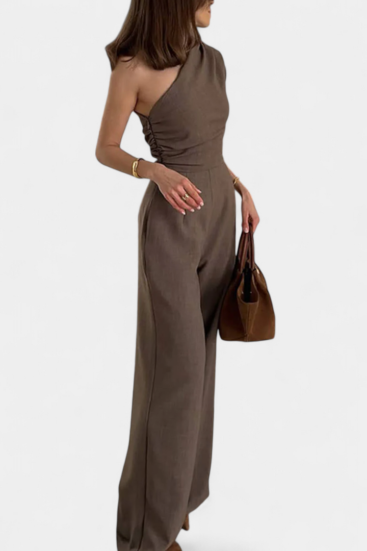 Elegant | Magnolia One-Shoulder Dress with Ruching