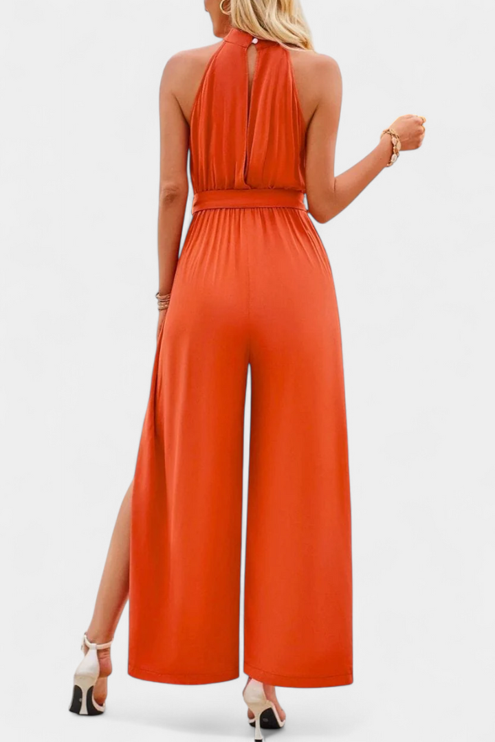 Asymmetrical | Mono Nyree with Cut-Out and Bow Sleeve