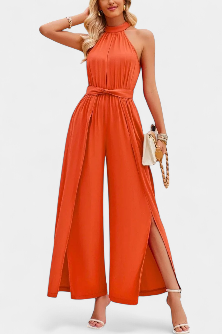 Asymmetrical | Mono Nyree with Cut-Out and Bow Sleeve