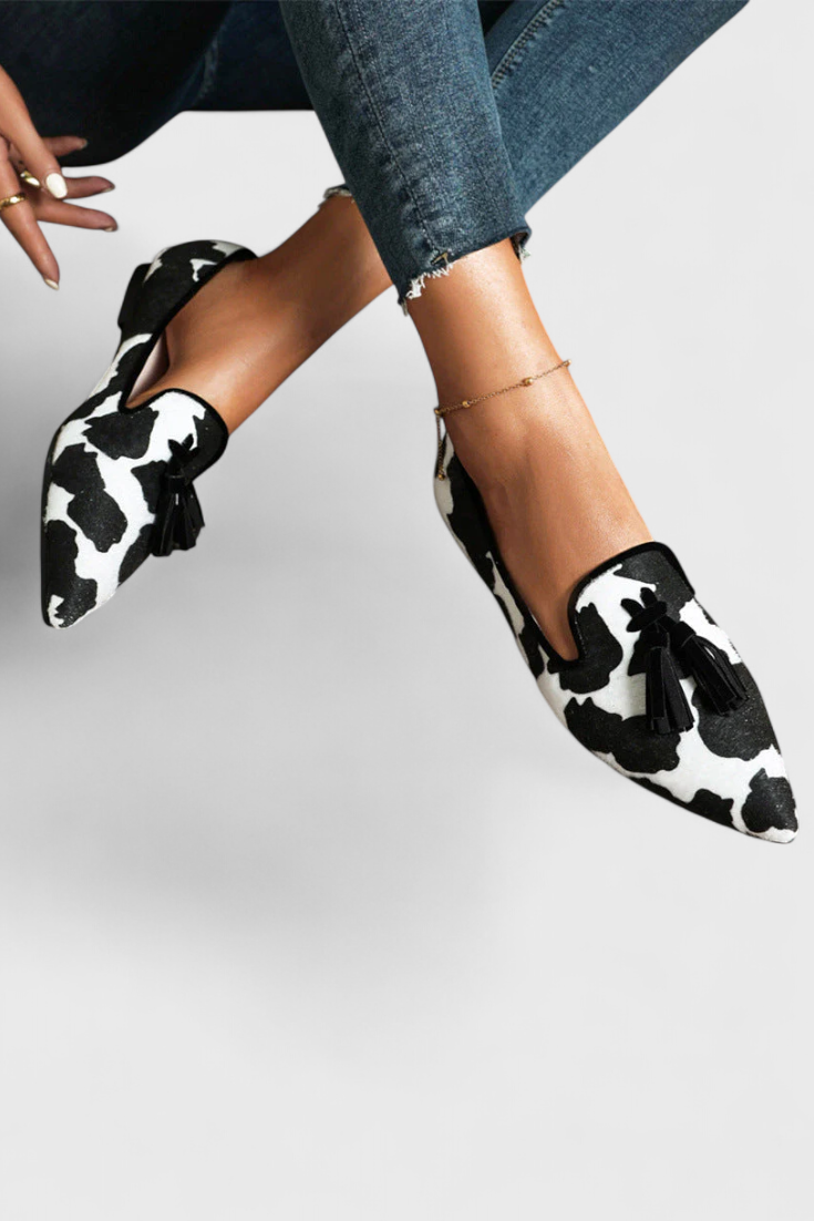 Fermina | Elegant Loafers with Pointed Toe and Bicolor Design