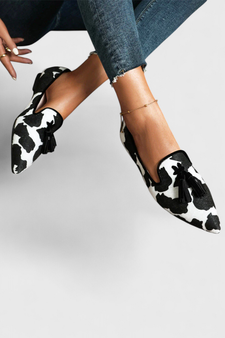 Fermina | Elegant Loafers with Pointed Toe and Bicolor Design