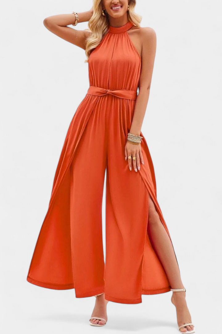 Asymmetrical | Mono Nyree with Cut-Out and Bow Sleeve