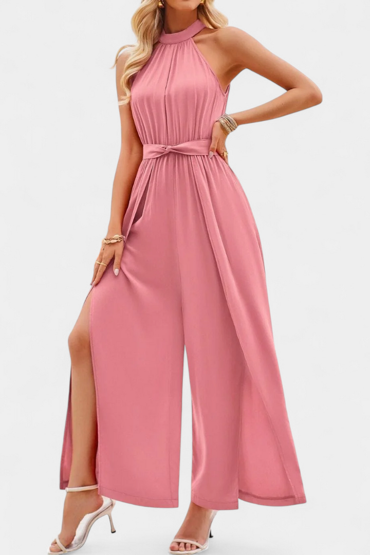 Asymmetrical | Mono Nyree with Cut-Out and Bow Sleeve