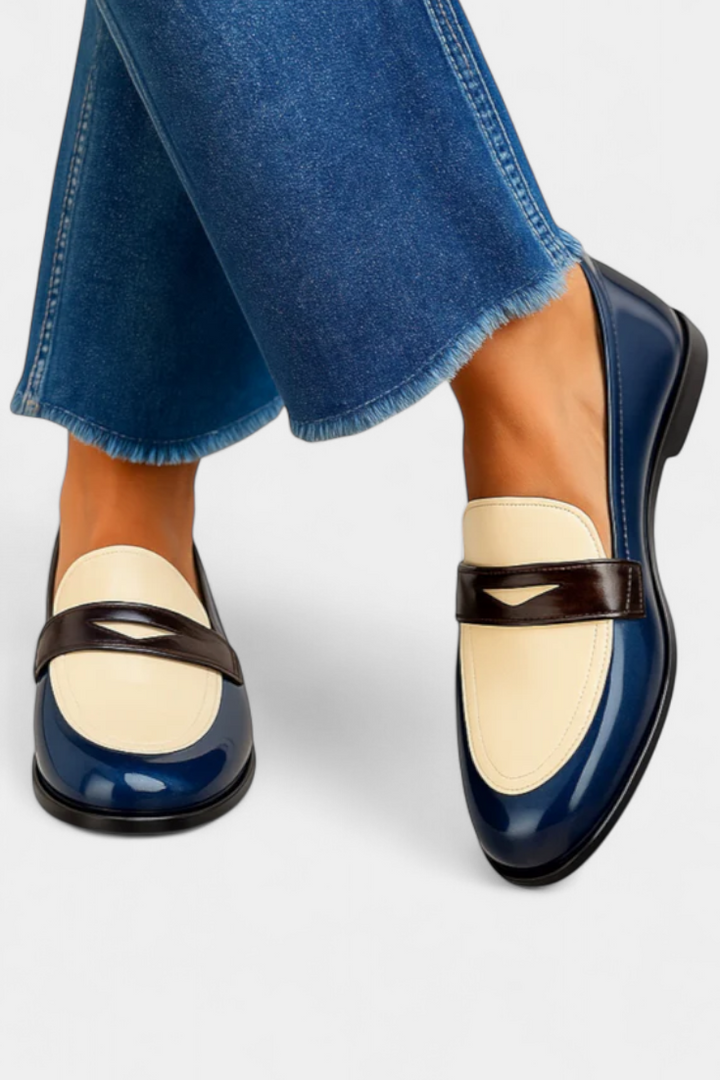 Claudia | Bicolor Moccasins with Timeless Style
