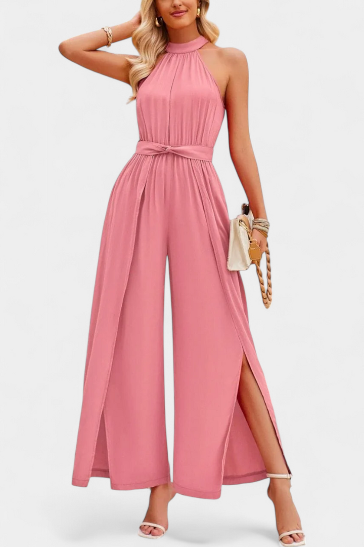 Asymmetrical | Mono Nyree with Cut-Out and Bow Sleeve