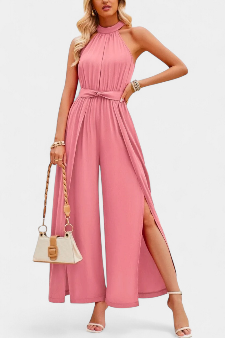 Asymmetrical | Mono Nyree with Cut-Out and Bow Sleeve