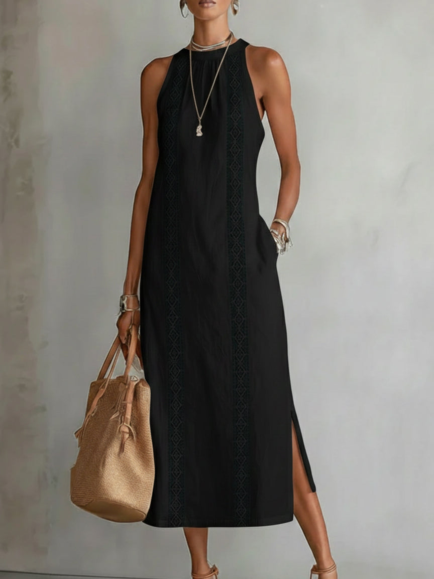 Jimena | Relaxed Embroidered Midi Dress