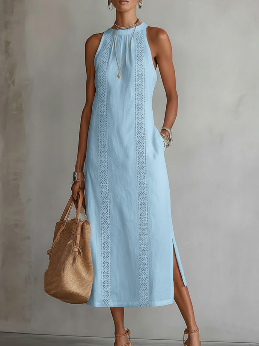 Jimena | Relaxed Embroidered Midi Dress