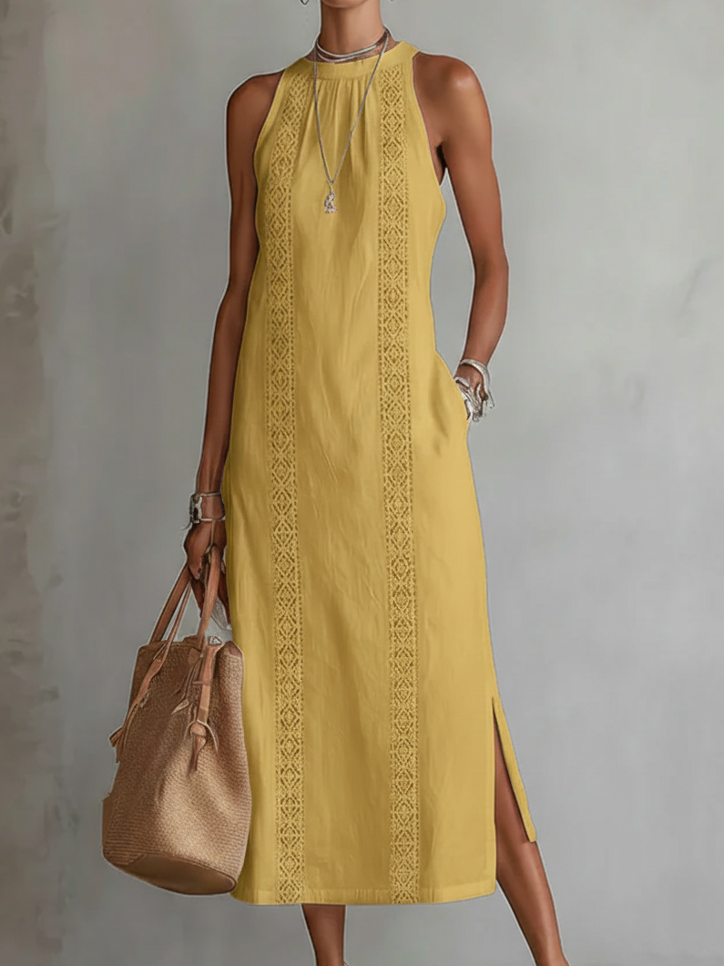 Jimena | Relaxed Embroidered Midi Dress