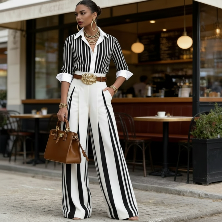 Atenas | Shirt and Wide Pants Set